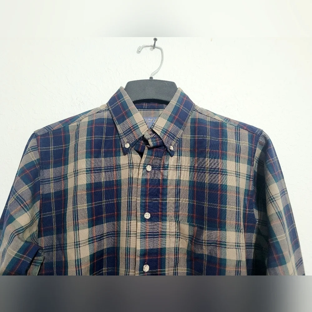 Vintage Pendleton Plaid Flannel Shirt 100% Virgin Wool *Made In USA* mens Size M - Picture 2 of 14